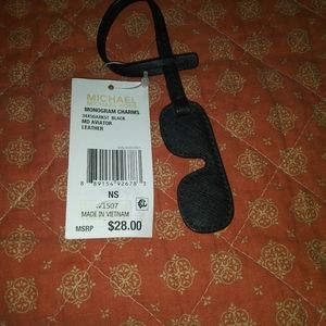 Michael Kors black handbag charm. NWT